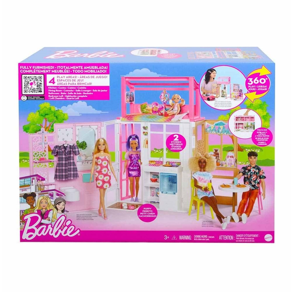 Barbie'nin Taşınabilir Portatif Evi HCD47