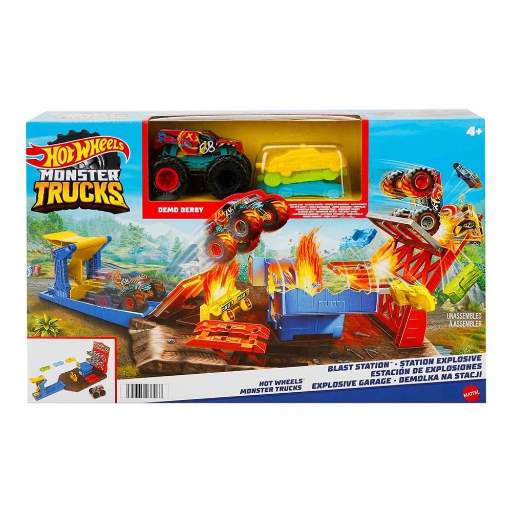 Hot Wheels Monster Trucks Patlama İstasyonu Oyun Seti HFB12