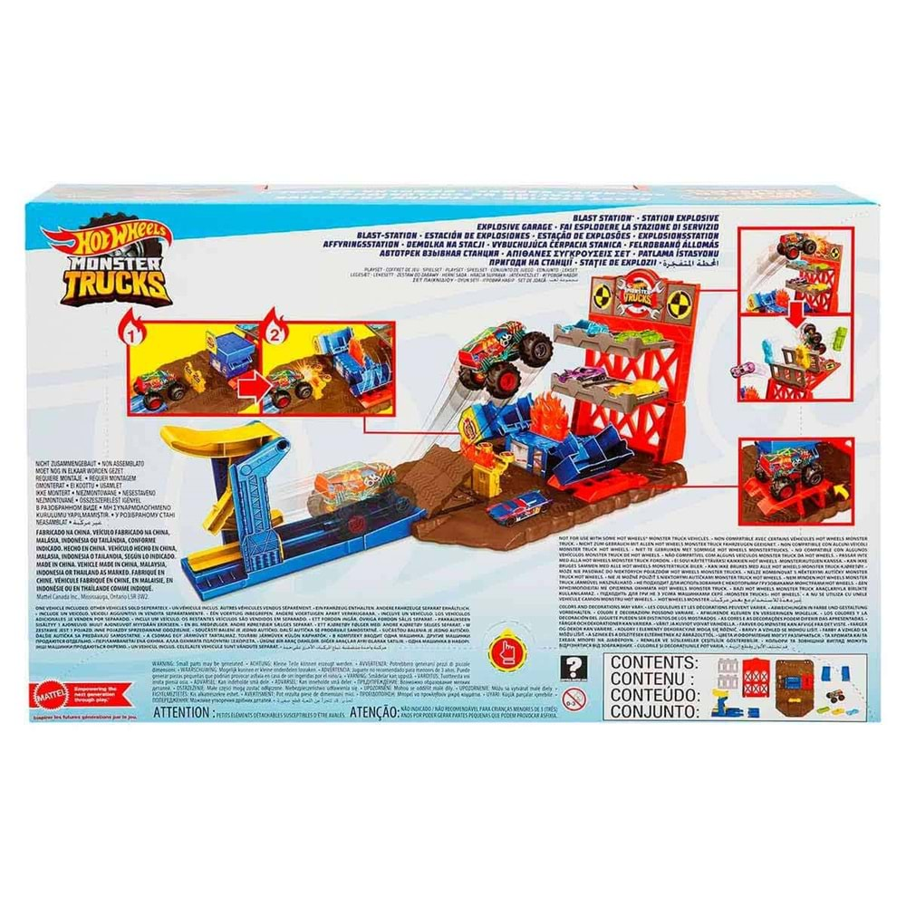 Hot Wheels Monster Trucks Patlama İstasyonu Oyun Seti HFB12