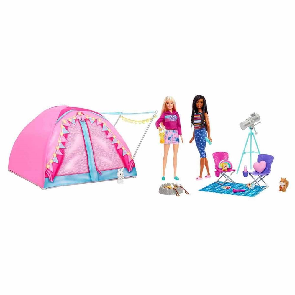 Barbie® Malibu ve Brooklyn Kampta™ Oyun Seti HGC18