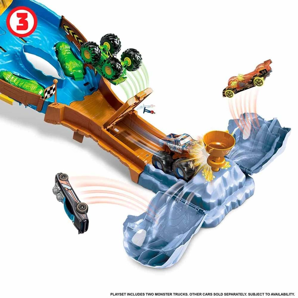 Hot Wheels Monster Trucks Heyecanlı Yarışlar Oyun Seti HGV12