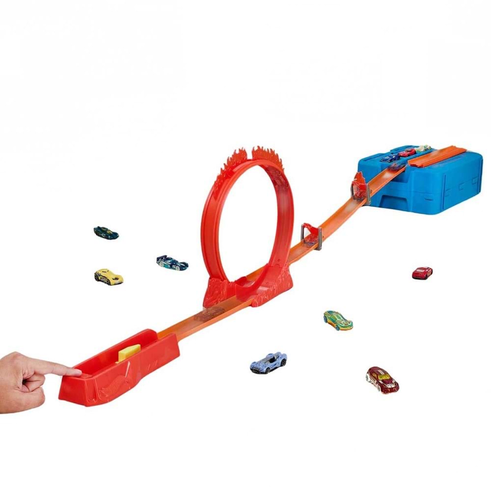 Hot Wheels® Track Builder Alev Temalı Akrobasi Seti HMC04