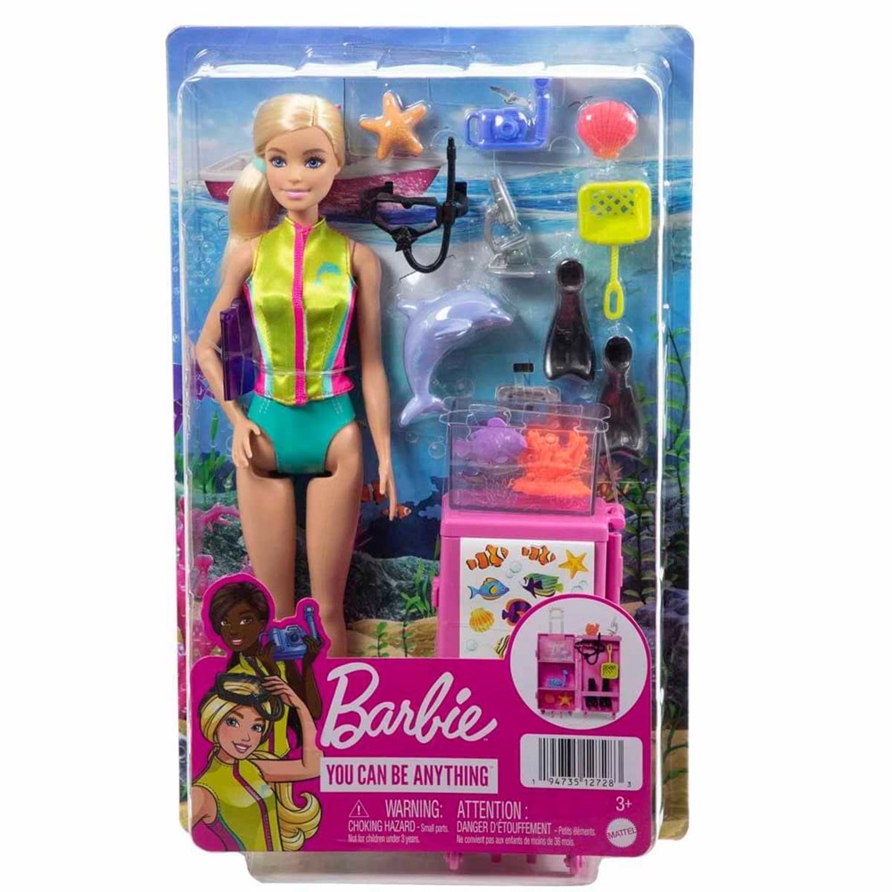Barbie® Deniz Biyoloğu Oyun Seti HMH26
