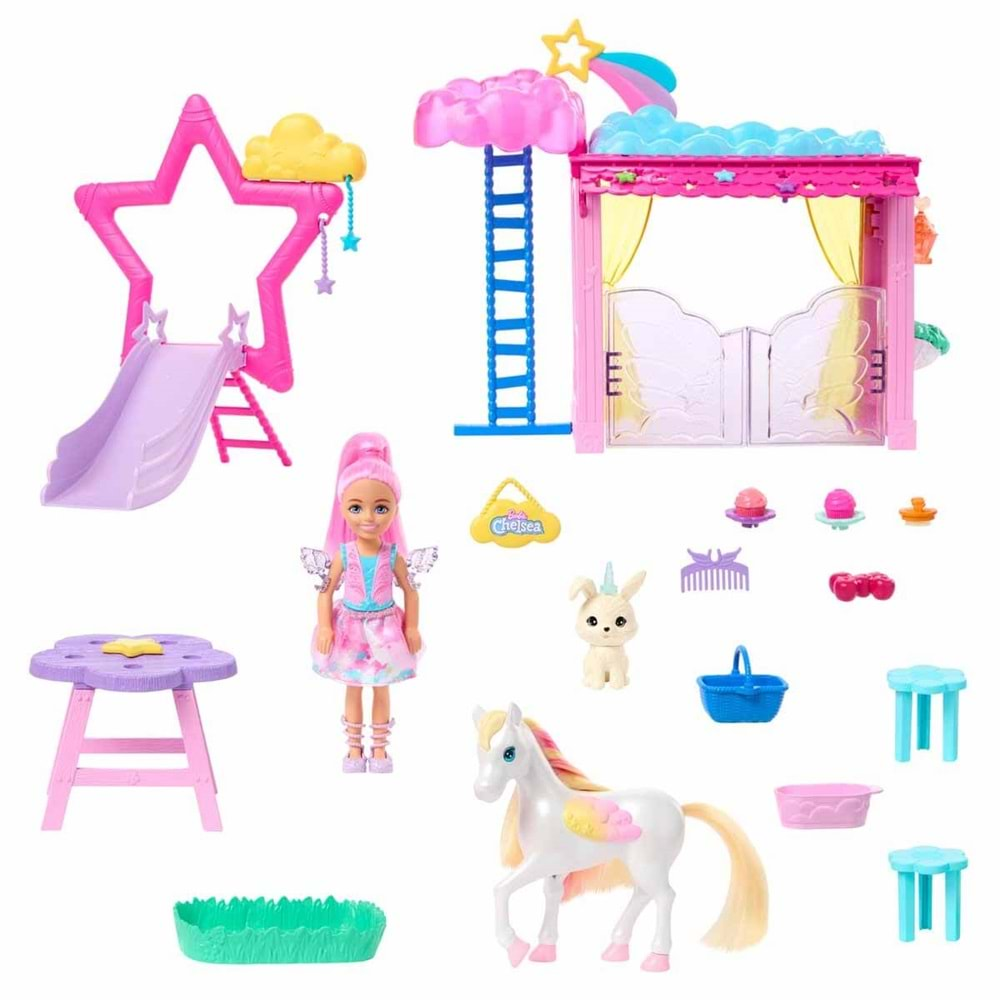 Barbie A Touch Of Magic Chelsea ve Pegasus Oyun Seti HNT67