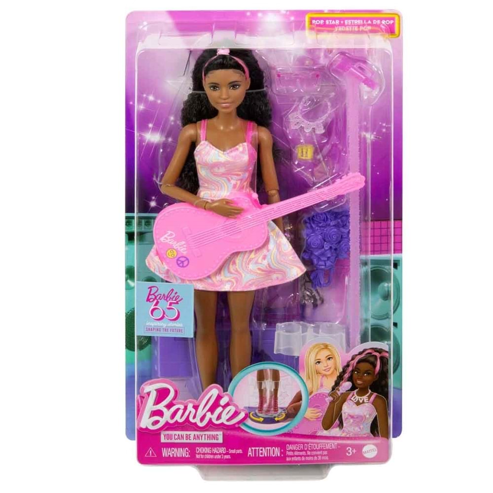 Barbie® 65. Yıl Deluxe Kariyer Bebekleri - Pop Yıldızı HRG43