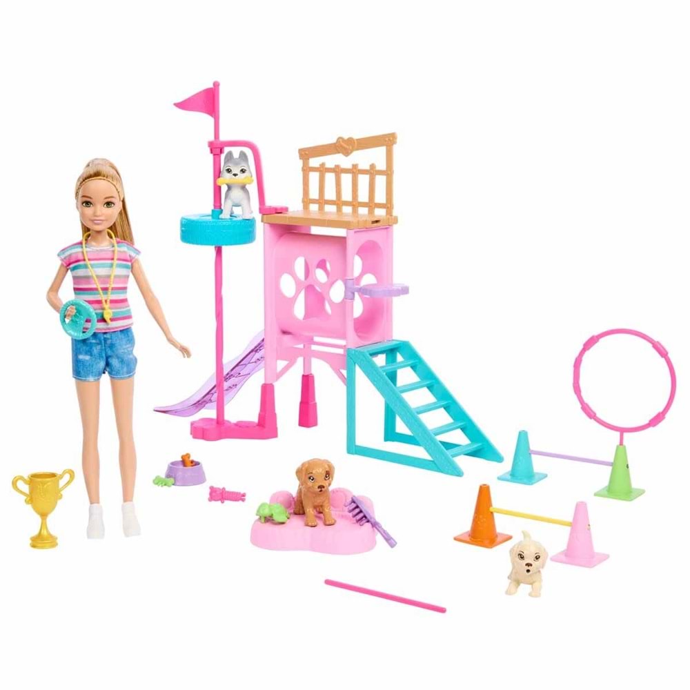 Barbie® & Stacie To The Rescue Barbie Stacie'nin Köpekçik Oyun Parkı HRM10