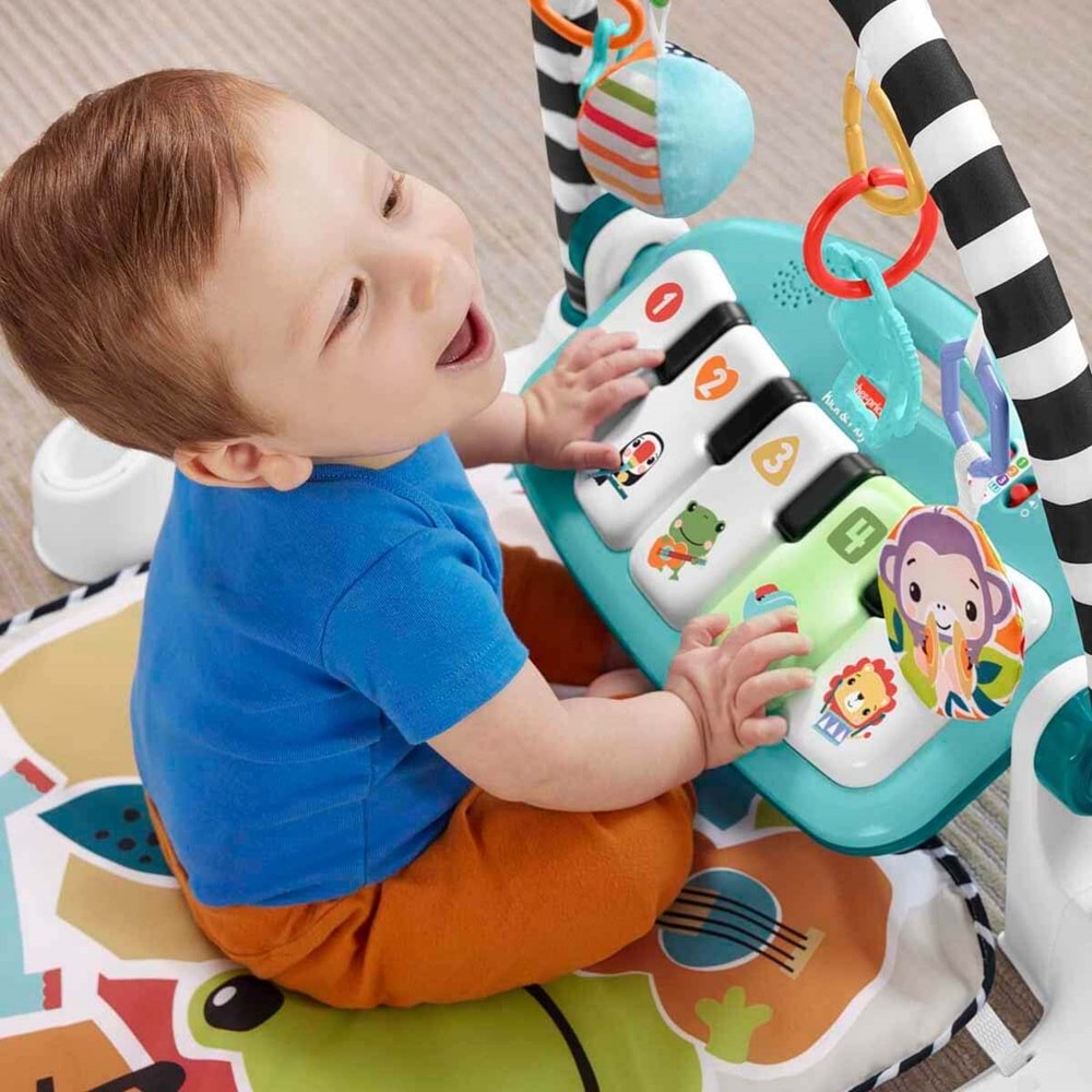 Fisher-Price® Neşeli Hayvanlar Piyanolu Jimnastik Merkezi HWY49