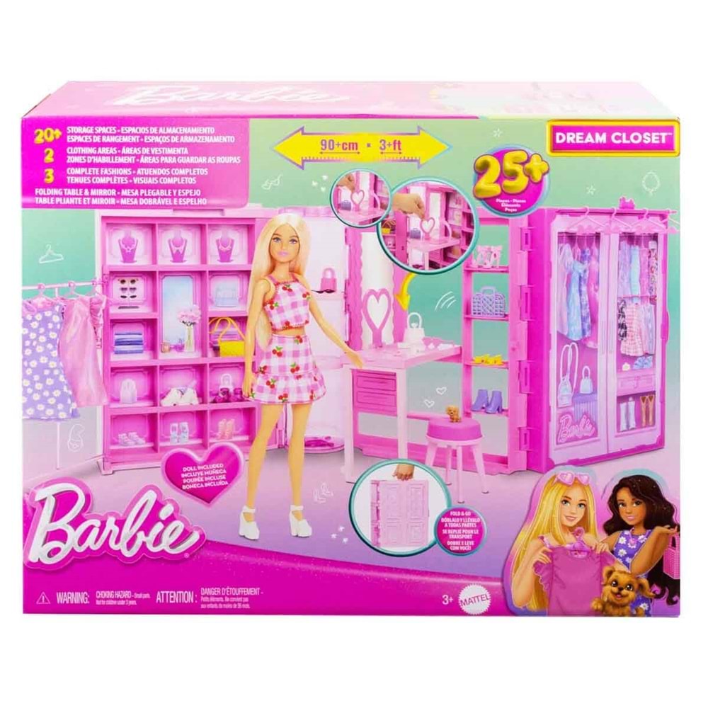 Barbie®'nin Rüya Gardrobu ve Bebek HXD58