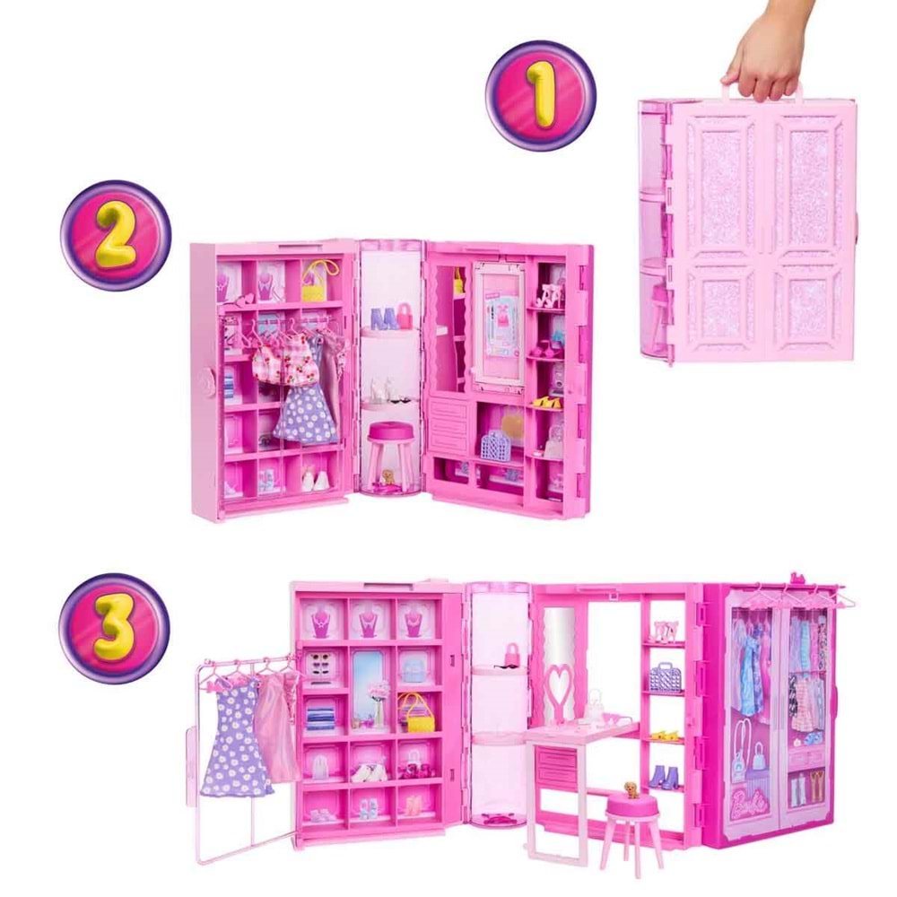 Barbie®'nin Rüya Gardrobu ve Bebek HXD58