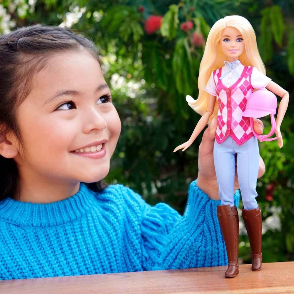 Barbie® Great Horse Chase Barbie Binici Bebek - Malibu HXJ38