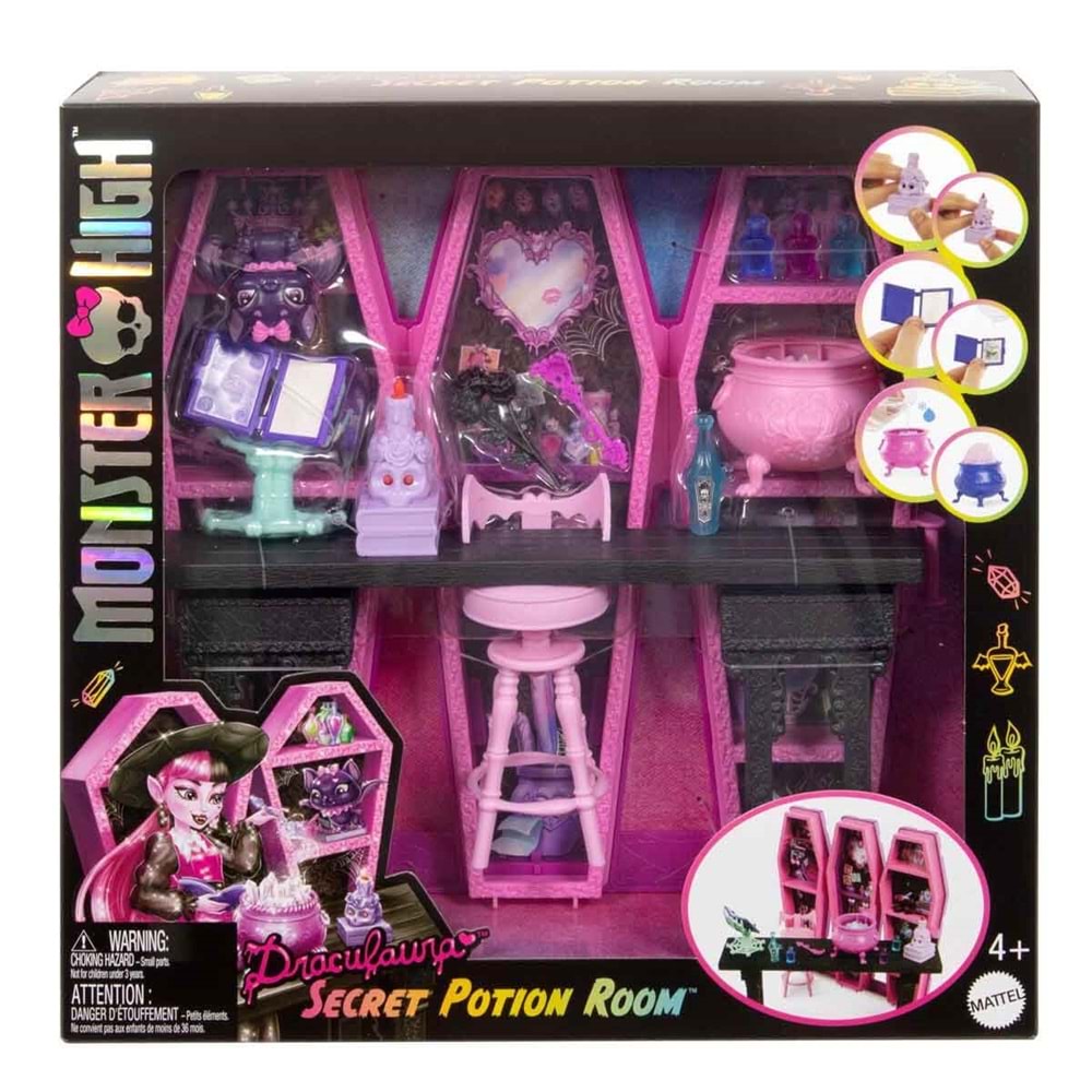 Monster High Draculaura'nın Gizemli İksirler Odası JBF15