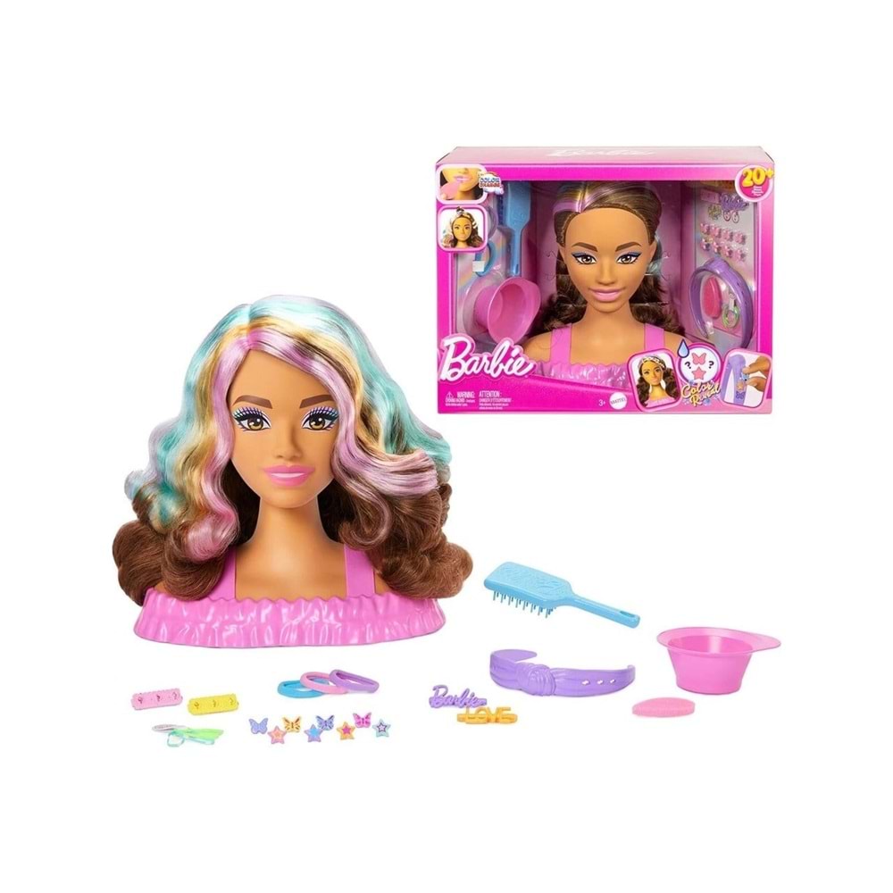 Barbie® Saç Tasarımı Büstü - Kahverengi Saçlı JFG82