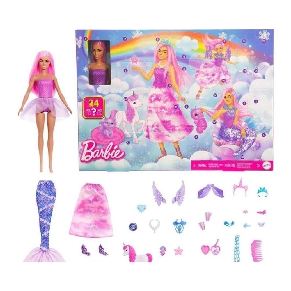 Barbie Advent Calendar -Yılbaşı Özel Seti JFL66