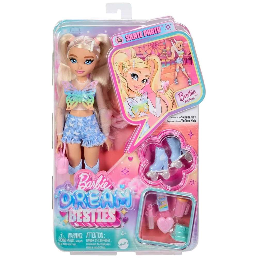Barbie Dream Besties™ PATEN PARTİSİ™ Malibu Bebek ve Aksesuarları JFX96