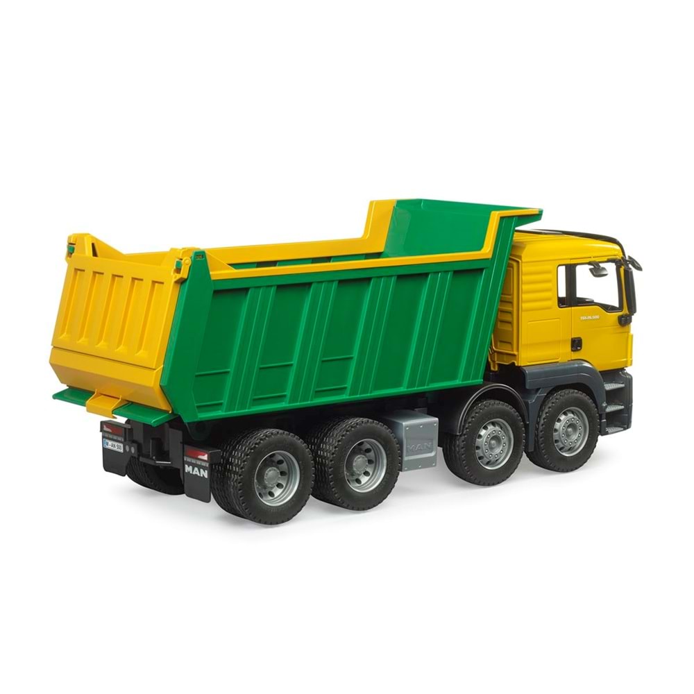 Bruder Man Tgs Damperli Kamyon (Sarı-Yeşil) Br03766