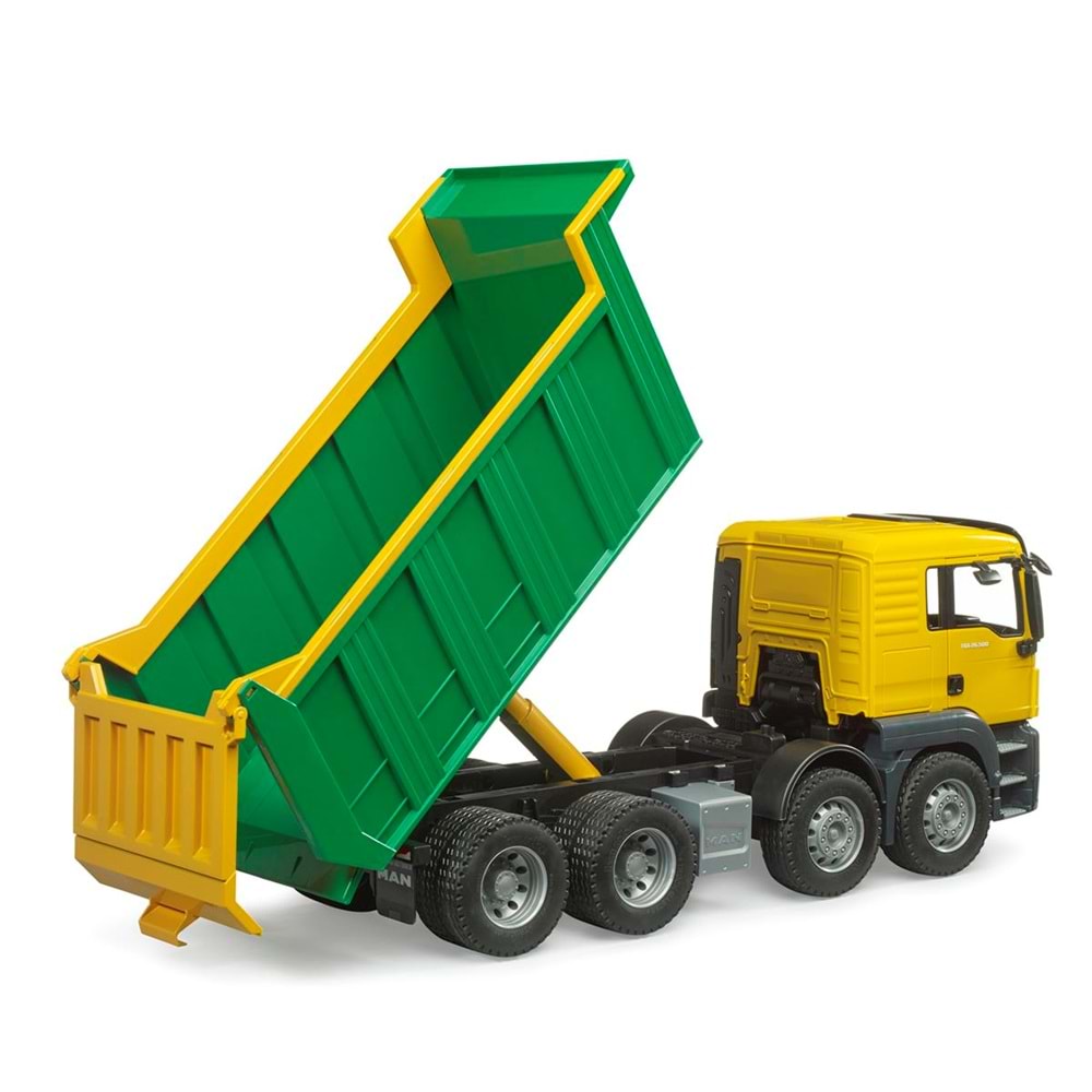 Bruder Man Tgs Damperli Kamyon (Sarı-Yeşil) Br03766
