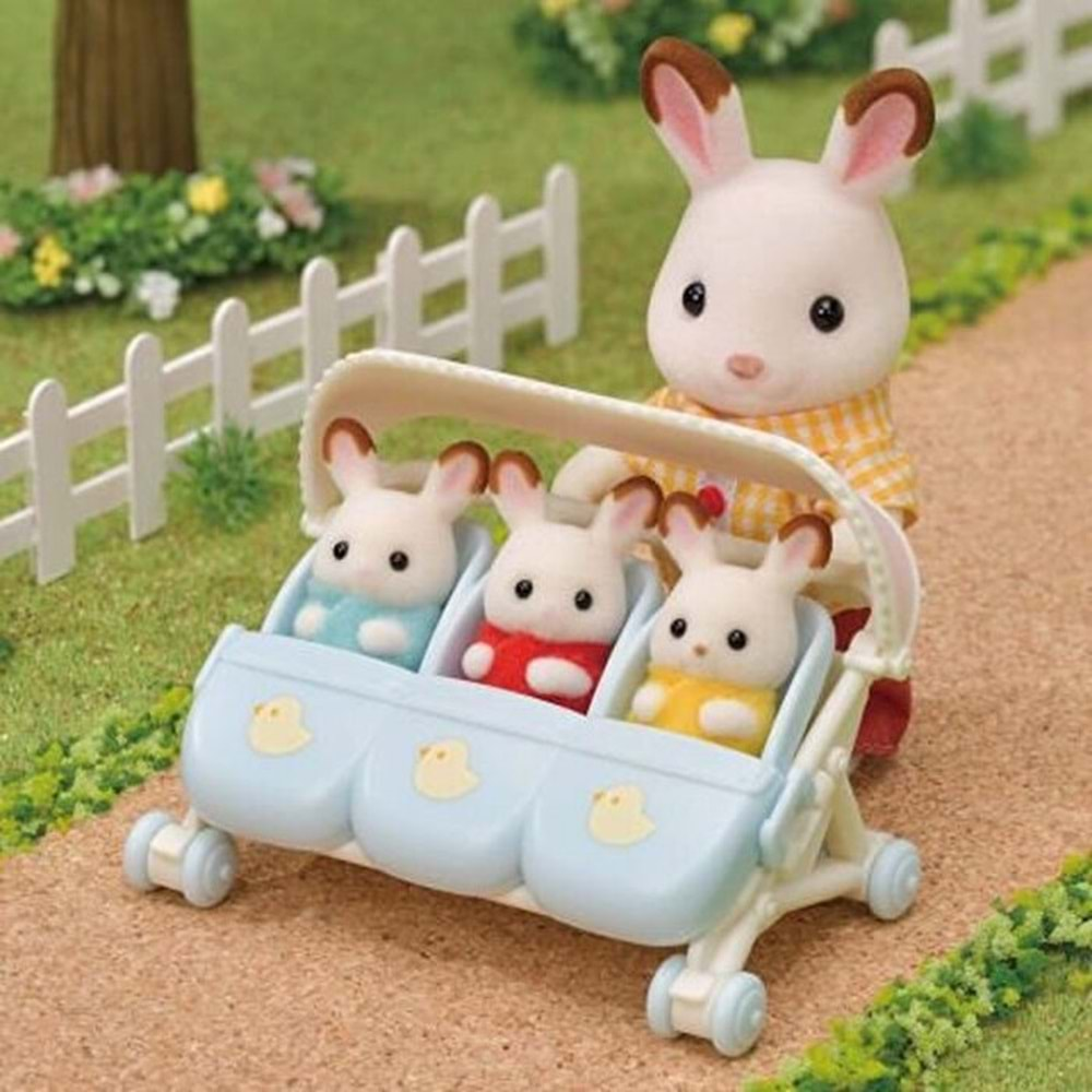 Sylvanian Families Üçüz Bebek Arabası ESF5533