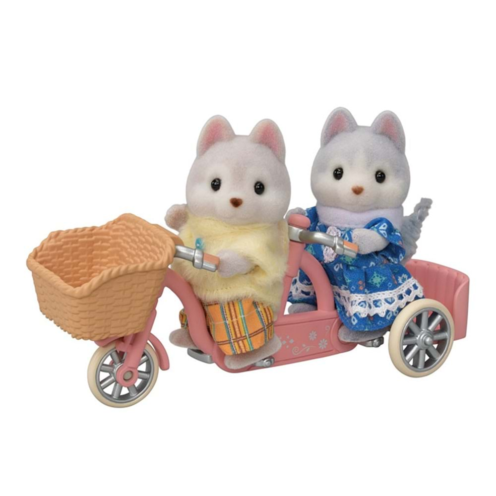 Sylvanian Families Tandem Bisiklet Seti- Husky Kardeşler ESF5637