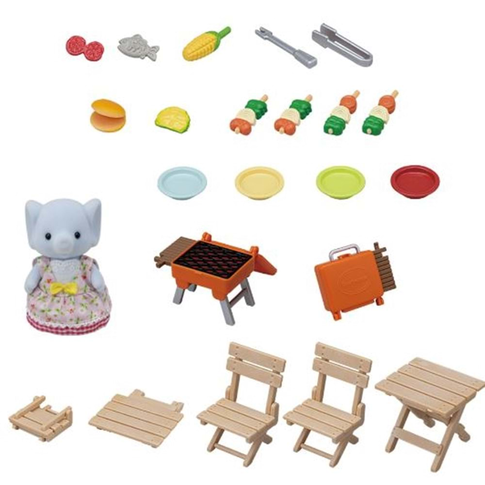 Sylvanian Families Barbekü Piknik Fil Kız ESF5640