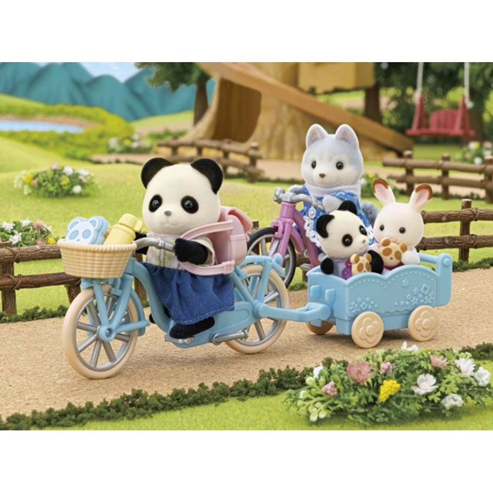 Sylvanian Families Bisiklet ve Paten Seti -Panda Kız ESF5652