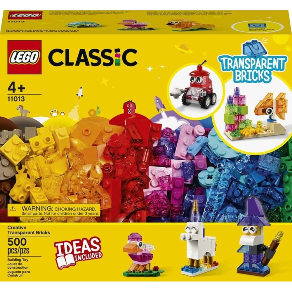 LEGO-11013 Classic Yaratıcı Şeffaf Yapım Parçaları