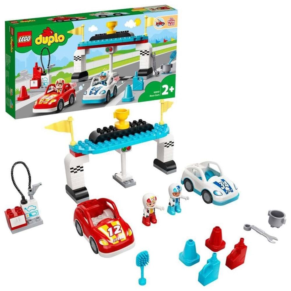 LEGO-10947 DUPLO® Town Yarış Arabaları