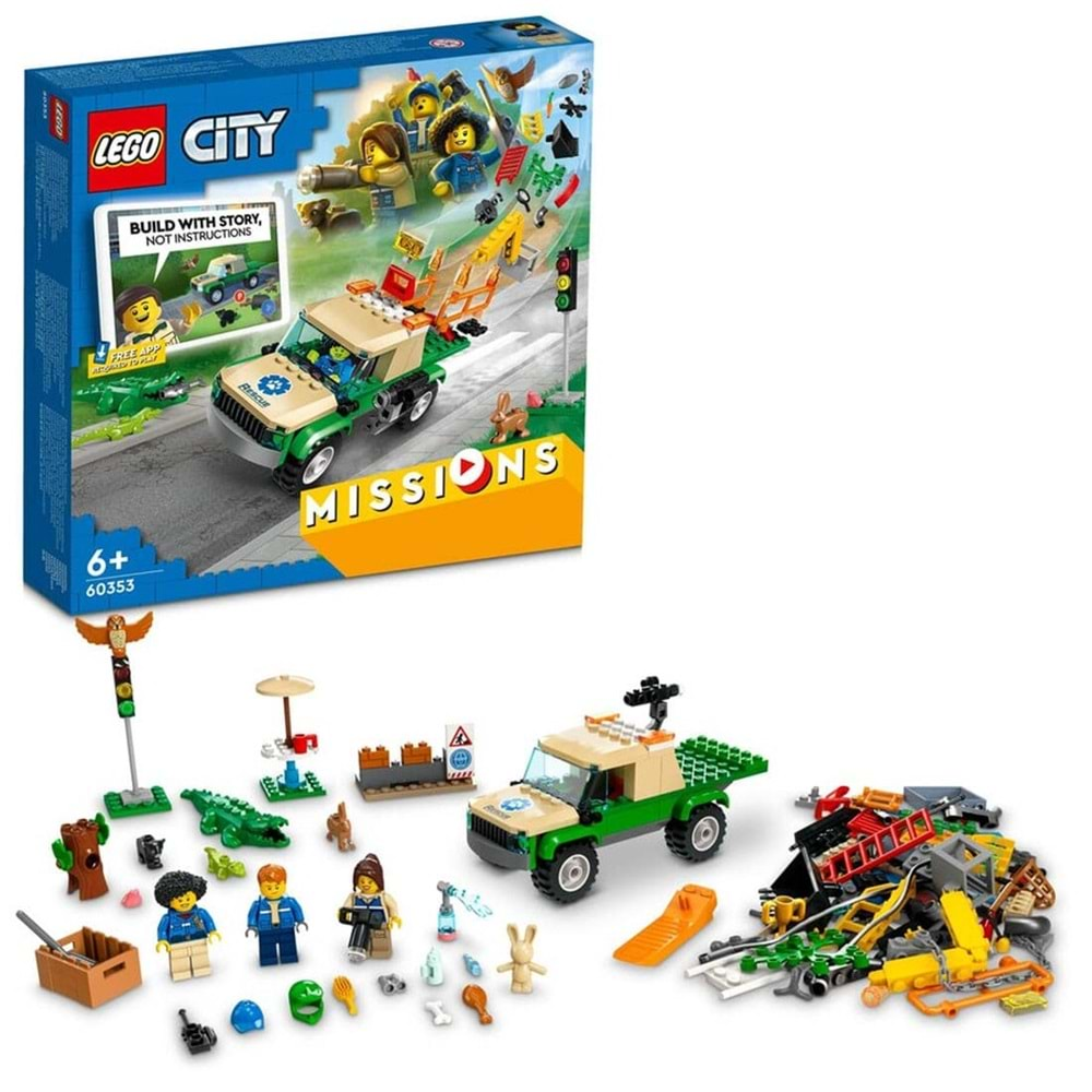 LEGO-60353 City Vahşi Hayvan Kurtarma Görevleri