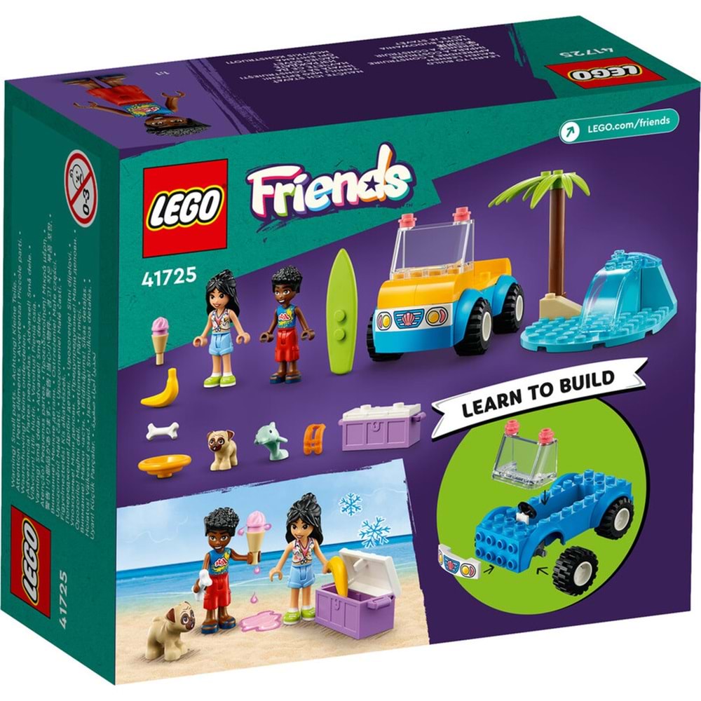 LEGO-41725 Friends Plaj Arabası Eğlencesi