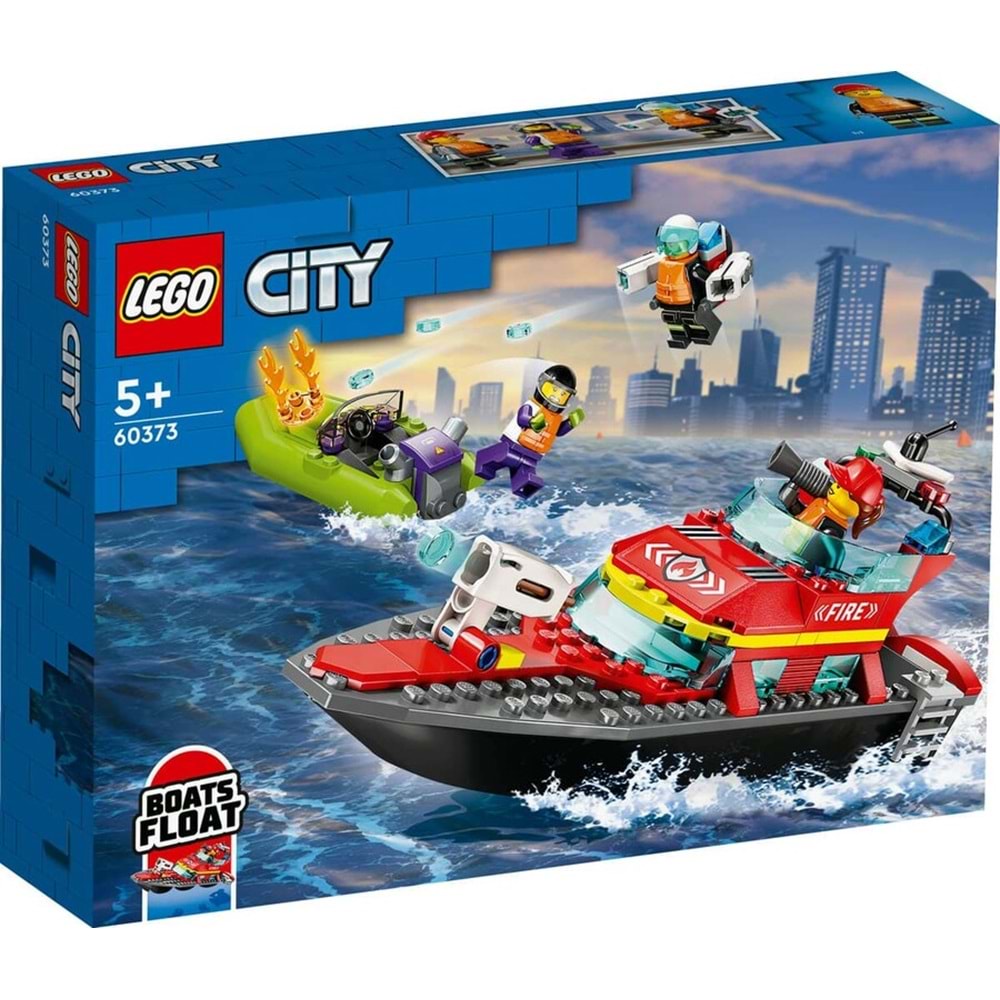 LEGO-60373 City İtfaiye Kurtarma Teknesi