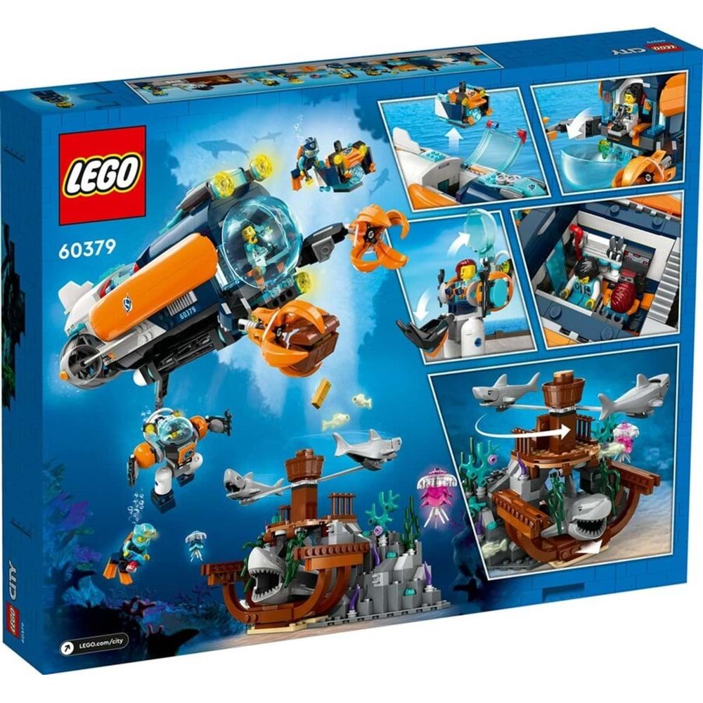 LEGO-60379 City Derin Deniz Keşif Denizaltısı