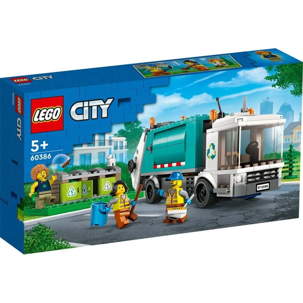 LEGO-60386 City Geri Dönüşüm Kamyonu