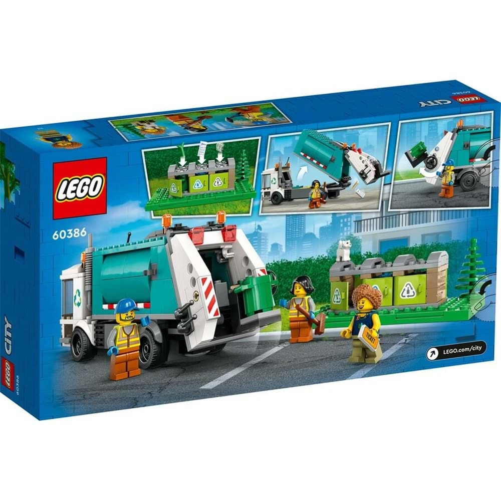 LEGO-60386 City Geri Dönüşüm Kamyonu