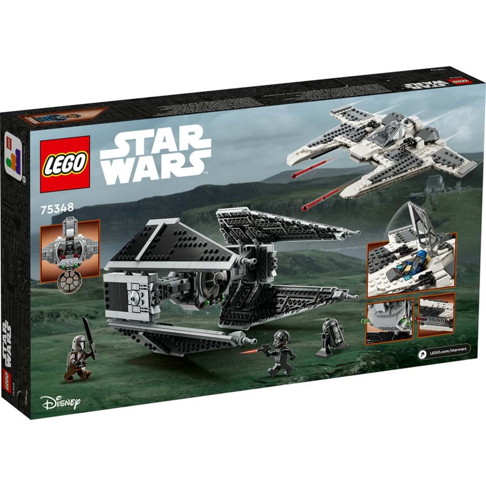 LEGO-75348 Star Wars™ Mandalorian Fang Fighter TIE Interceptor™'a Karşı