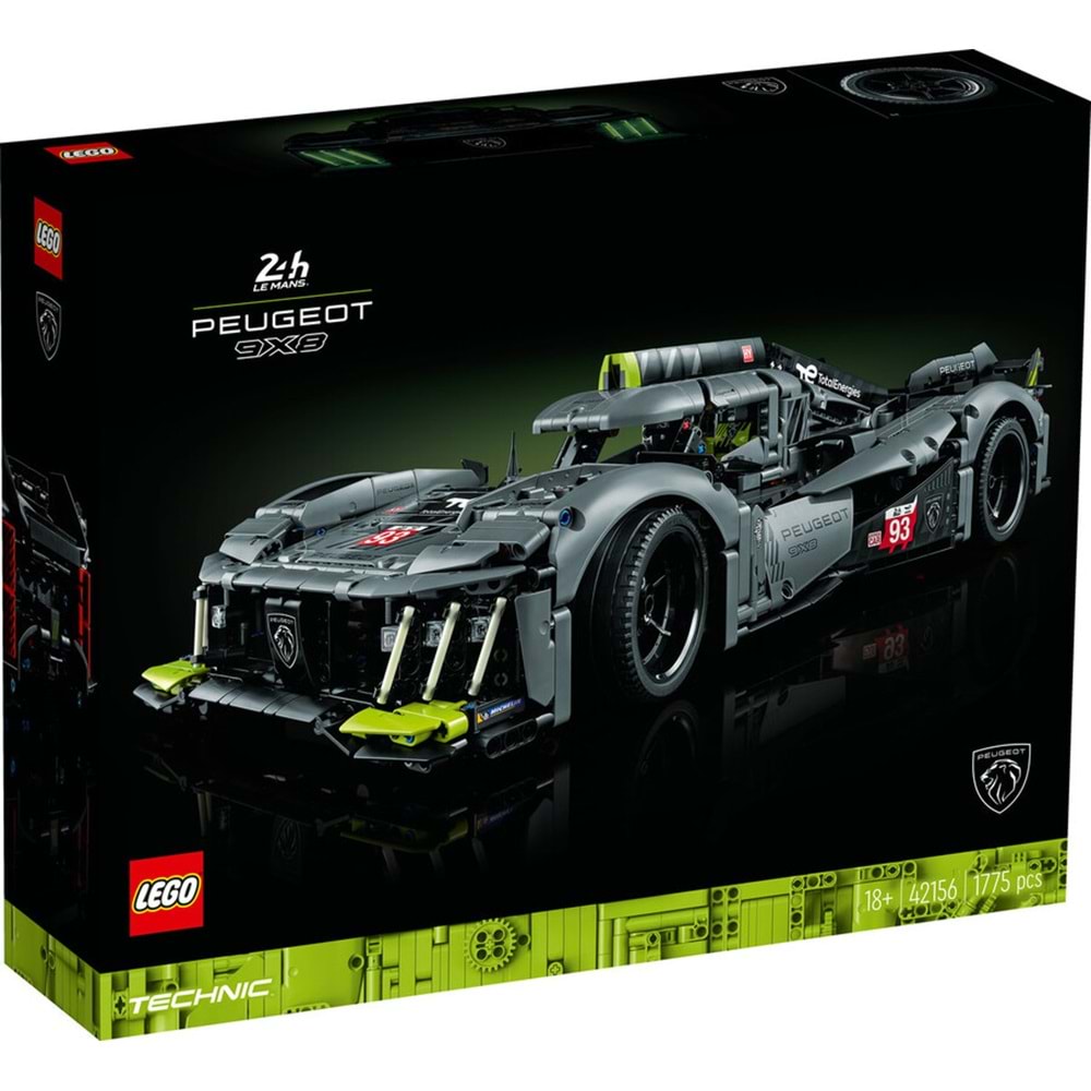 LEGO-42156 Technic PEUGEOT 9X8 24H Le Mans Hybrid Hypercar