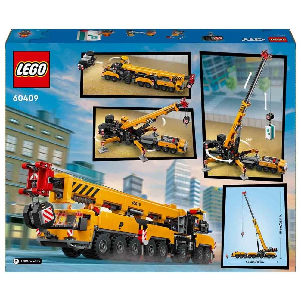 LEGO-60409 City Sarı Mobil İnşaat Vinci