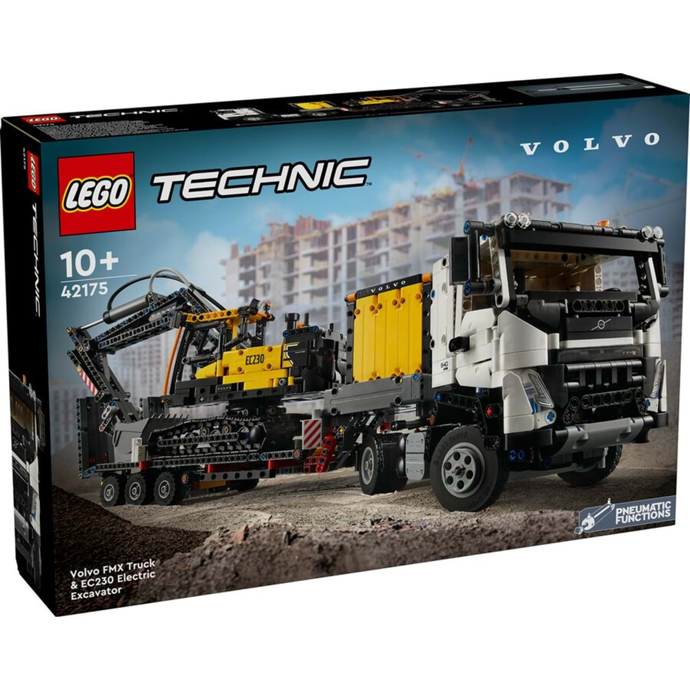 LEGO-42175 Technic Volvo FMX Kamyon ve EC230 Elektrikli Ekskavatör