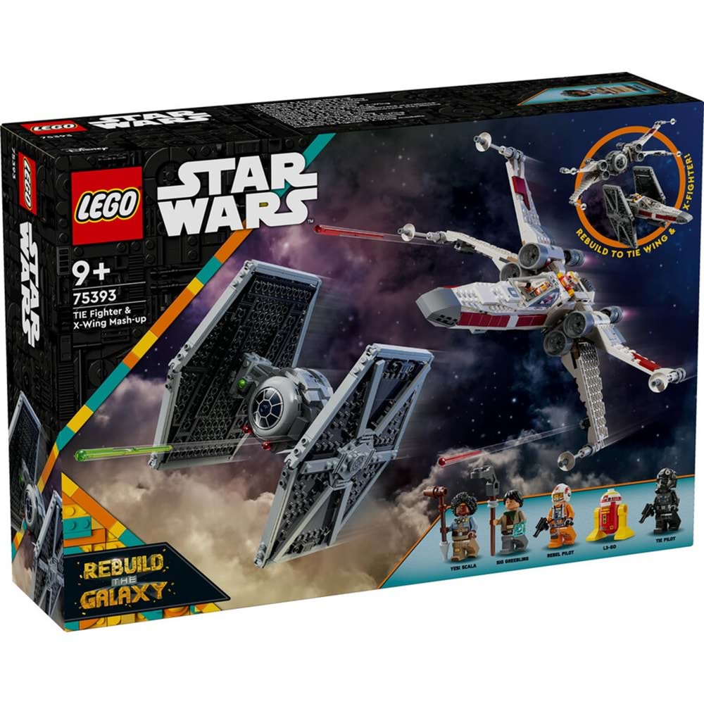 LEGO-75393 Star Wars TIE Fighter ve X-Wing Birleşimi