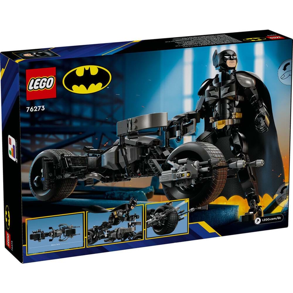LEGO-76273 DC Batman™ Yapım Figürü ve Bat-Pod Motosiklet