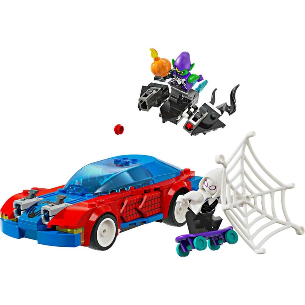 LEGO-76279 Marvel Örümcek Adam Yarış Arabası ve Venom Green Goblin