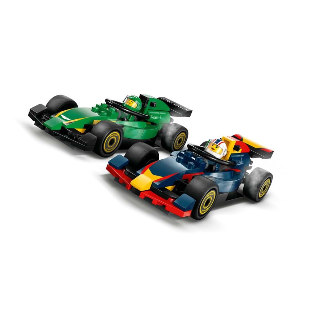 LEGO-60445 City RB20 ve AMR24 F1 Arabalı F1 Kamyonu