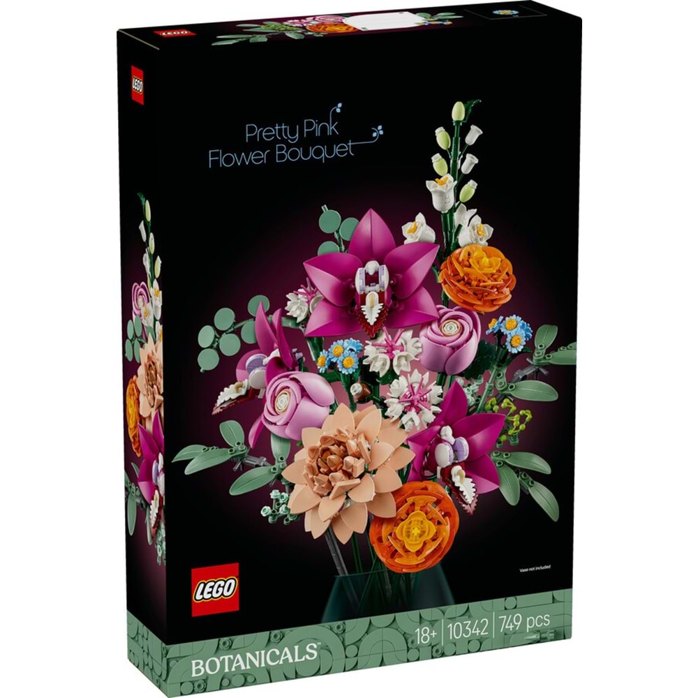 LEGO-10342 Botanicals Pembe Çiçek Buketi