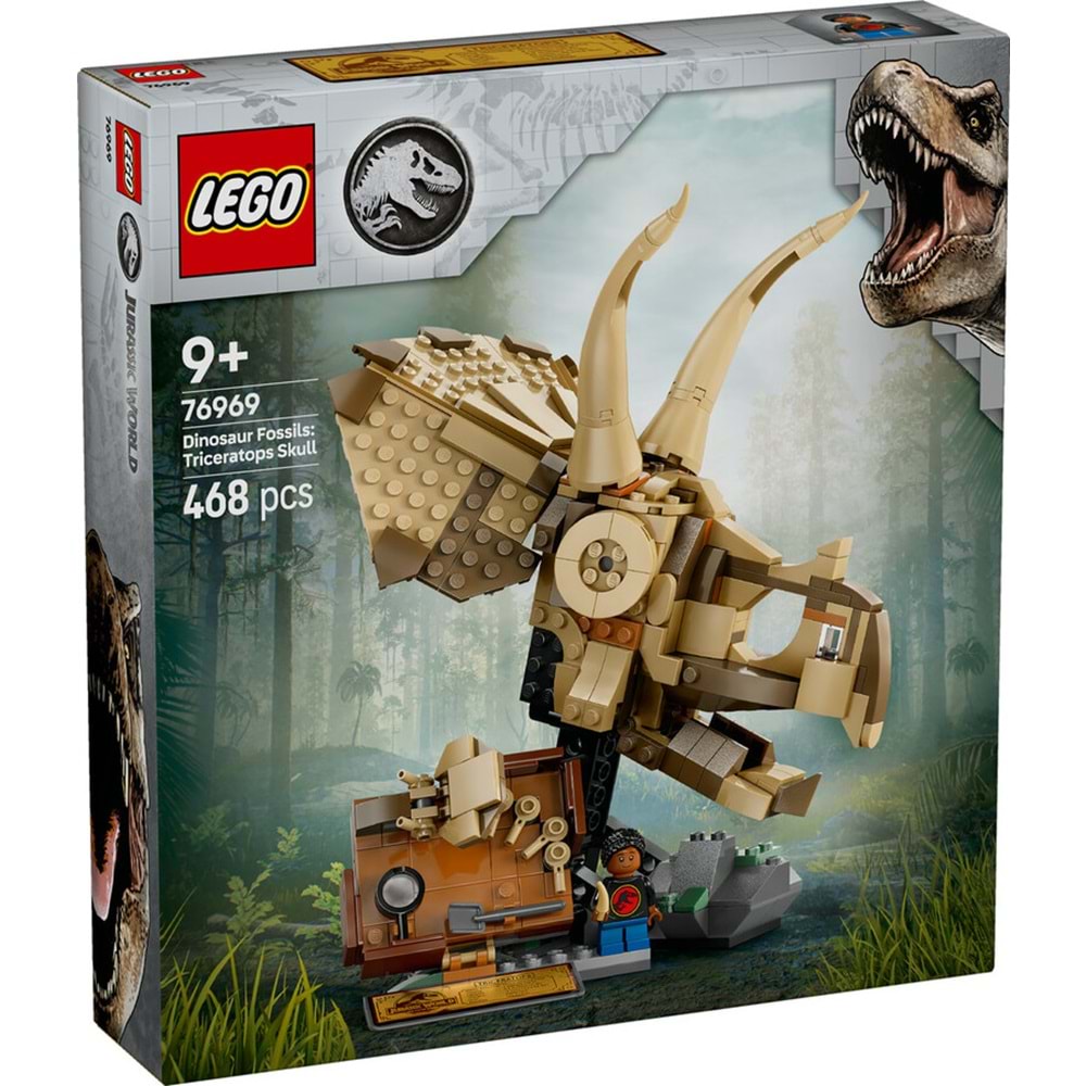 LEGO-76969 Jurassic World Dinozor Fosilleri: Triceratops Kafatası