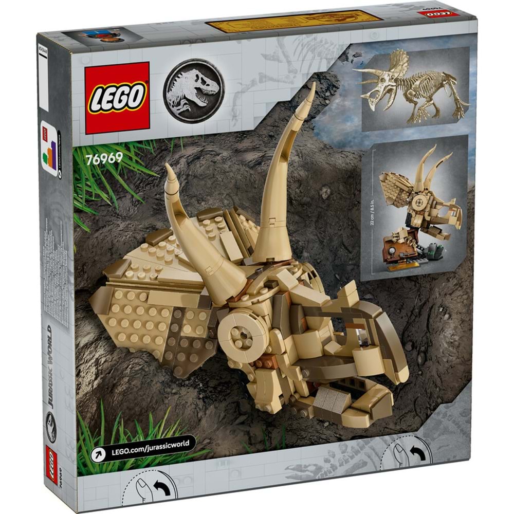 LEGO-76969 Jurassic World Dinozor Fosilleri: Triceratops Kafatası