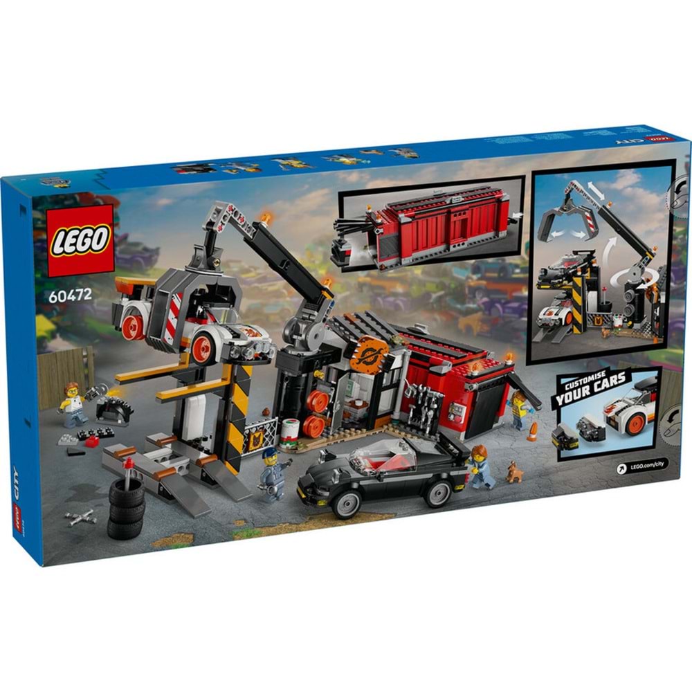 LEGO-60472 Hurdalık ve Arabalar