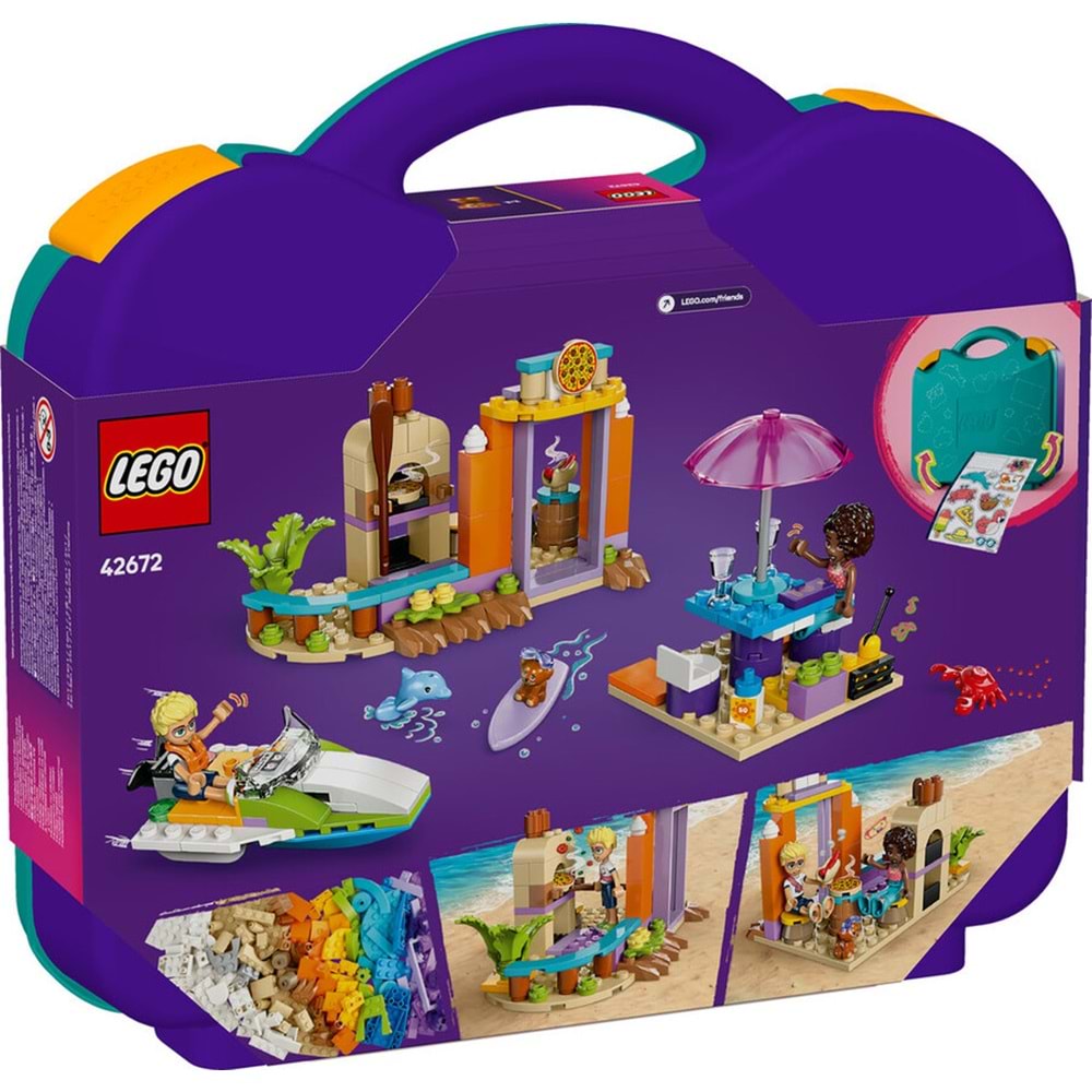LEGO-42672 Friends Yaratıcı Plaj ve Seyahat Bavulu