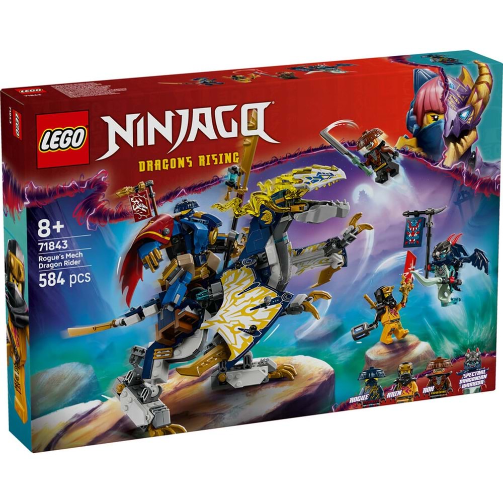 LEGO-71843 NINJAGO Rogue'un Robot Ejderha Binicisi