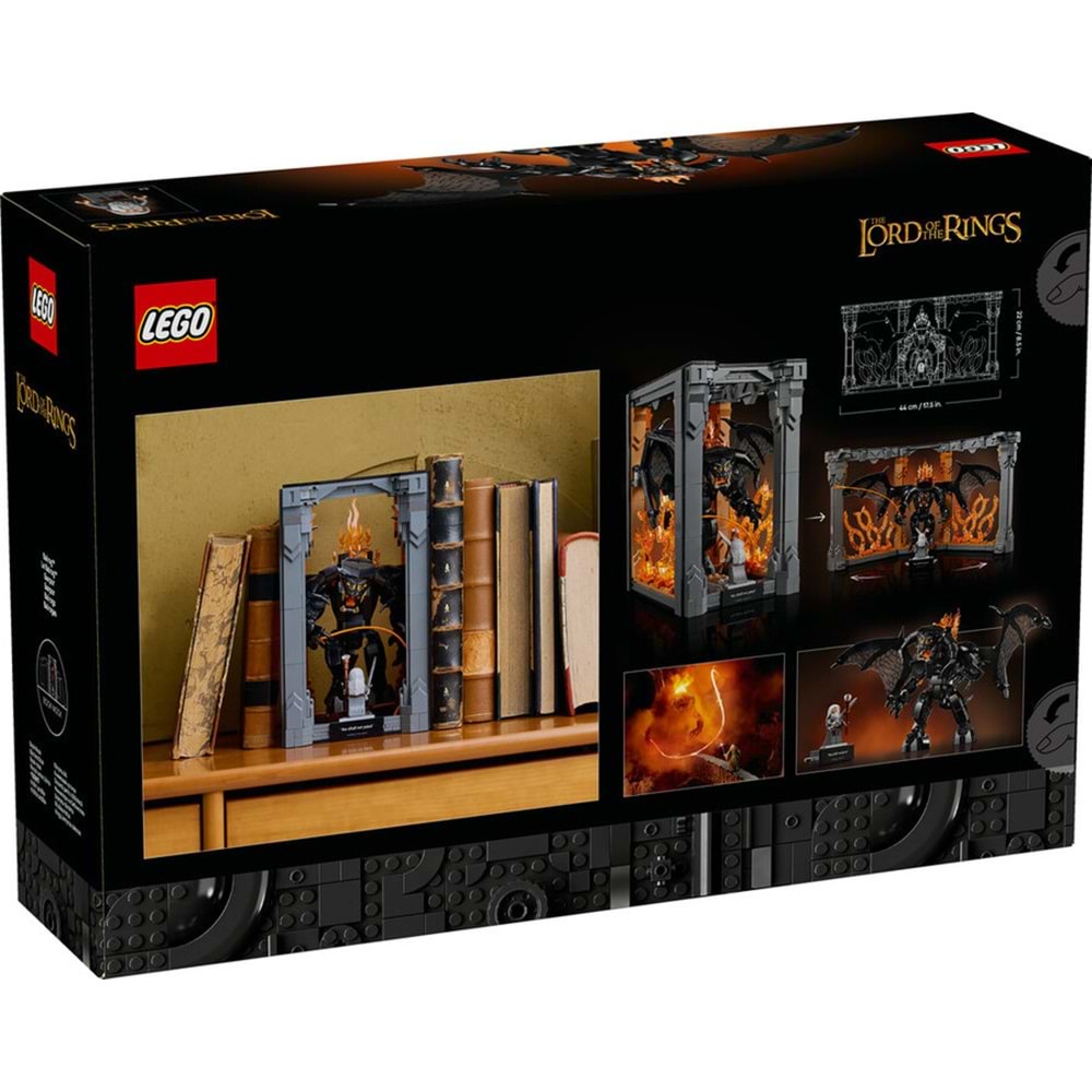 LEGO-10367 Icons Yüzüklerin Efendisi: Balrog™ Kitaplık Dekoru