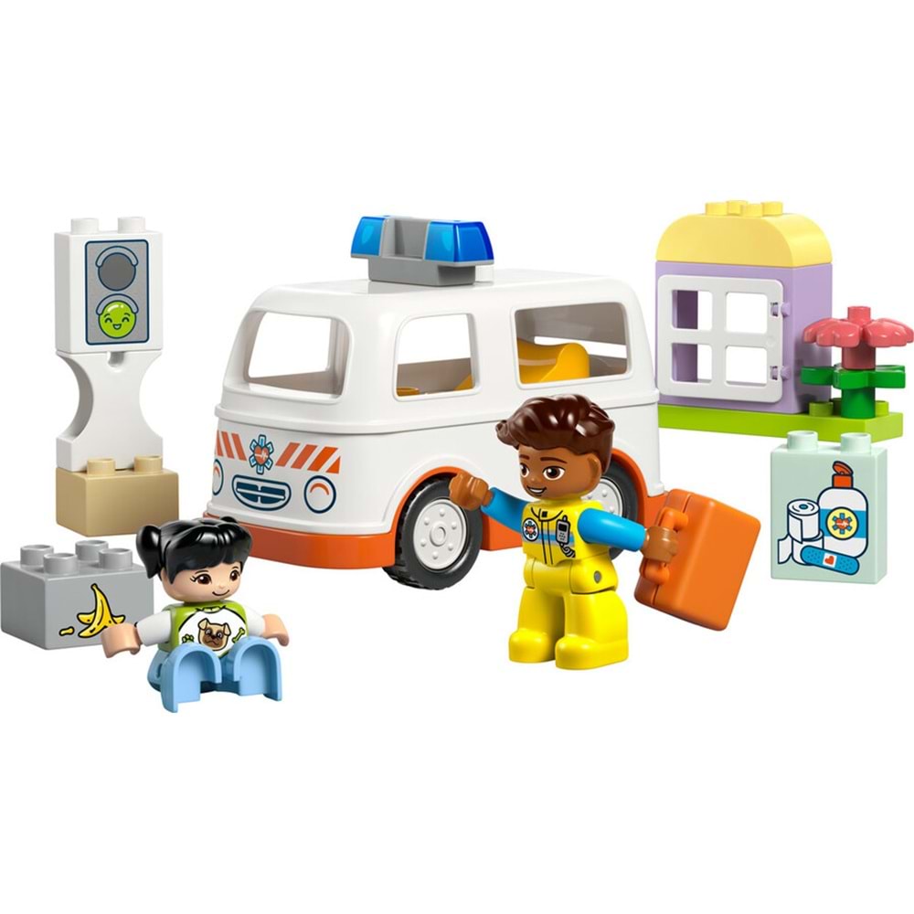 LEGO-10447 DUPLO Ambulans ve Sürücü
