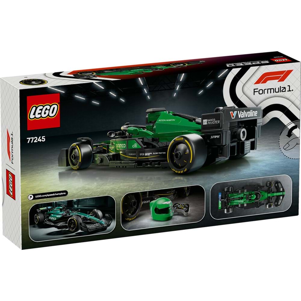 LEGO-77245 Speed Champions Aston Martin Aramco F1® AMR24 Yarış Arabası