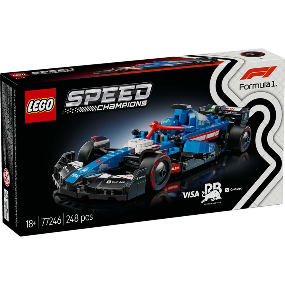 LEGO-77246 Speed Champions Visa Cash App RB VCARB 01 F1® Yarış Arabası